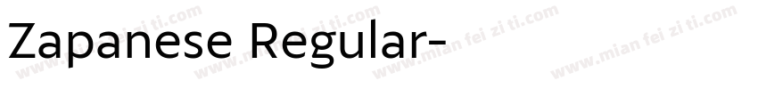 Zapanese Regular字体转换